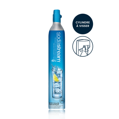 Bouteille CO₂ Complète – ORIGINALE À VISSER  (SodaStream)