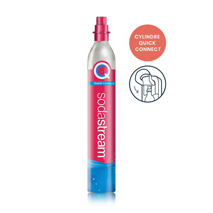 Bouteille CO₂ Complète –  QUICK CONNECT À CLIPSER  (SodaStream)